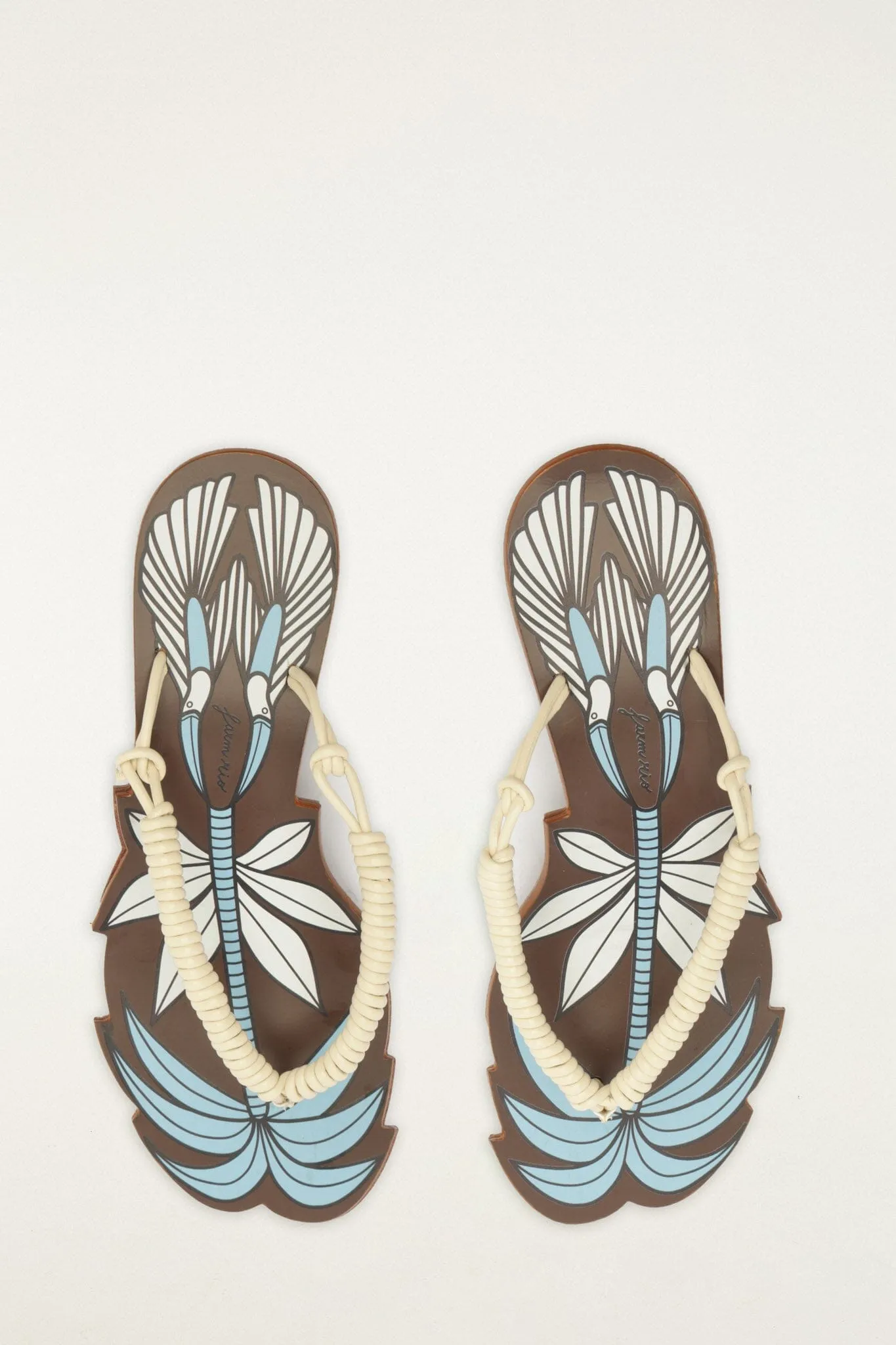 Brown Palm Tree Cutwork Wedge Sandal sold by FARM Rio product image thumbnail 3