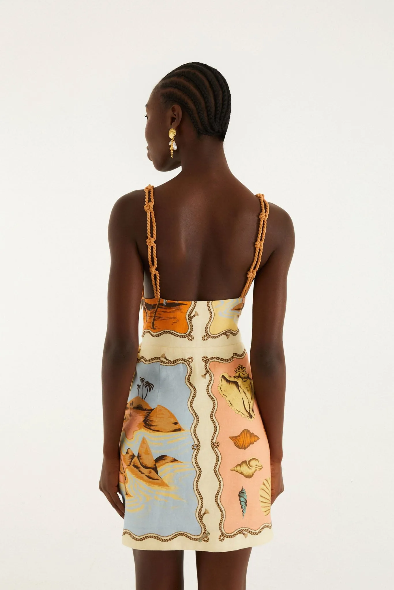 Multicolor Rio Souvenir Scarves Rope Straps Mini Dress sold by FARM Rio product image thumbnail 3