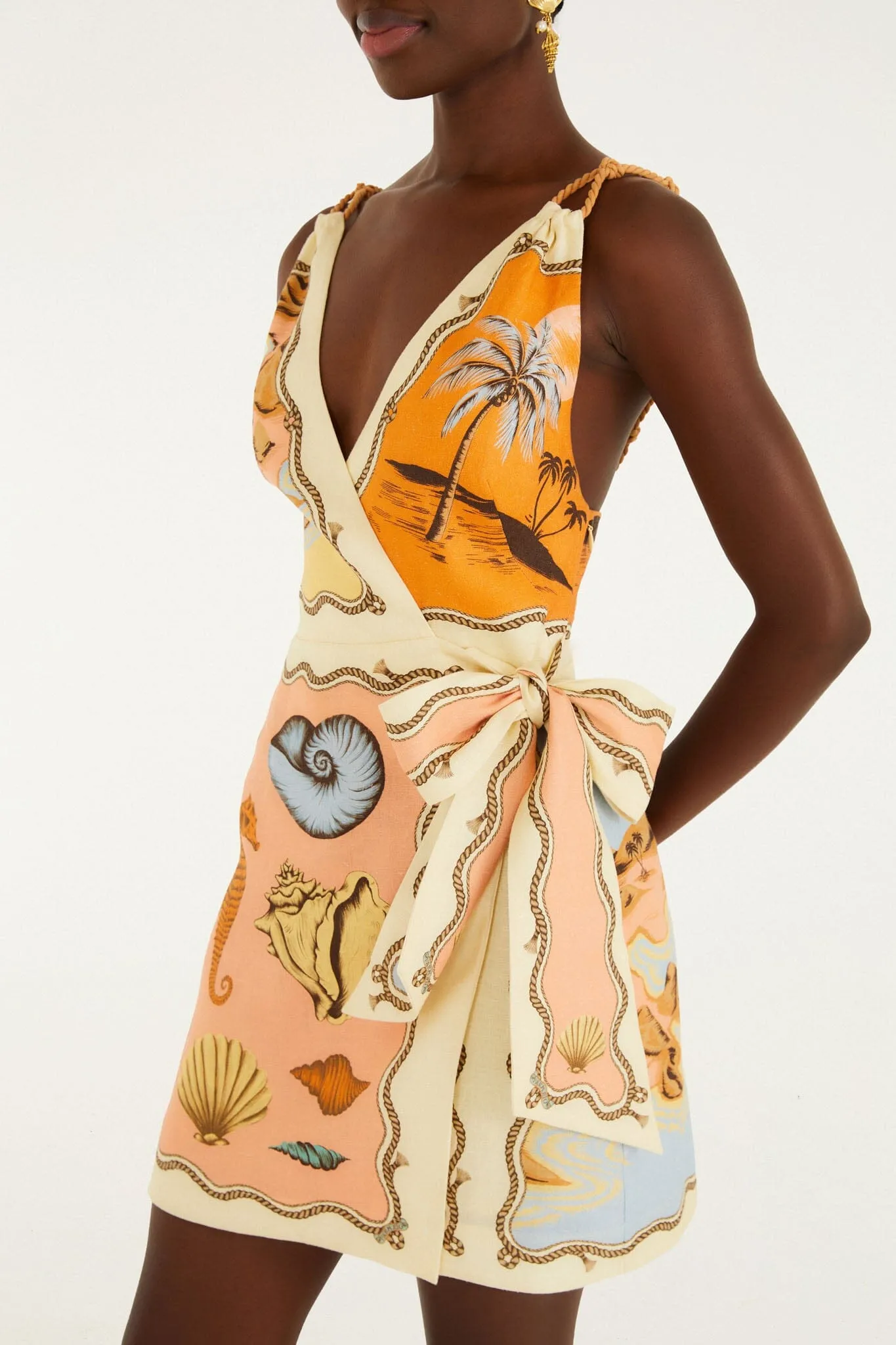 Multicolor Rio Souvenir Scarves Rope Straps Mini Dress sold by FARM Rio product image thumbnail 2