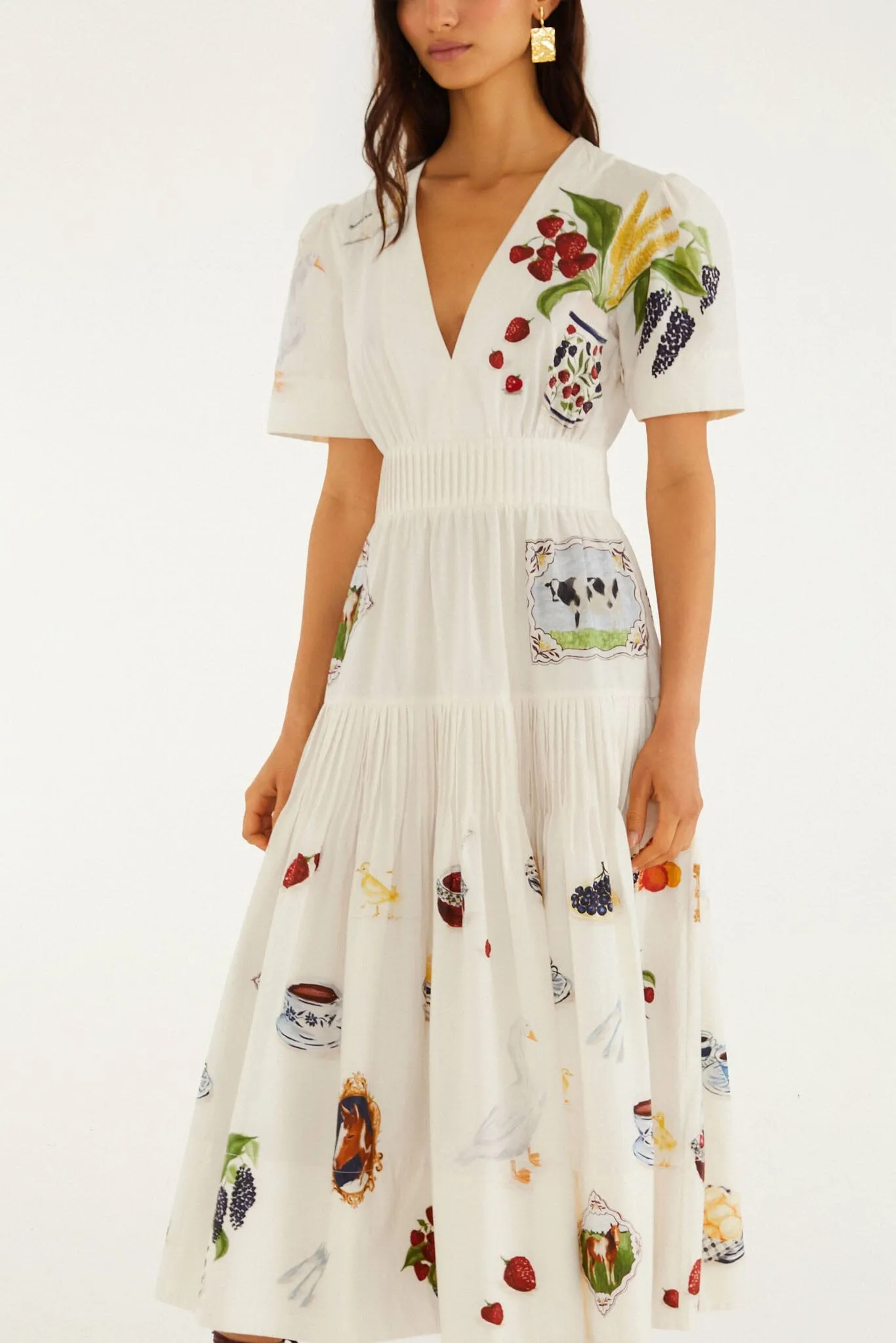Country Table Winter Short Sleeve Midi Dress sold by FARM Rio product image thumbnail 2