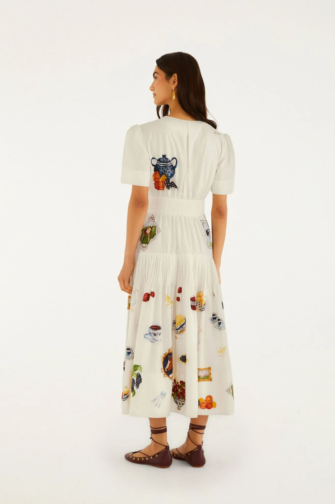 Country Table Winter Short Sleeve Midi Dress sold by FARM Rio product image thumbnail 3