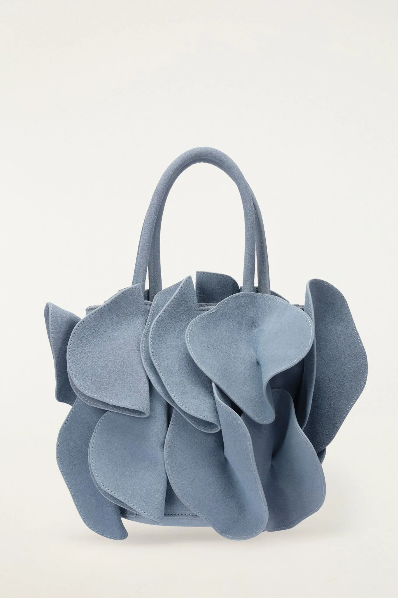 Light Blue Suede Flower Handbag sold by FARM Rio product image thumbnail 2