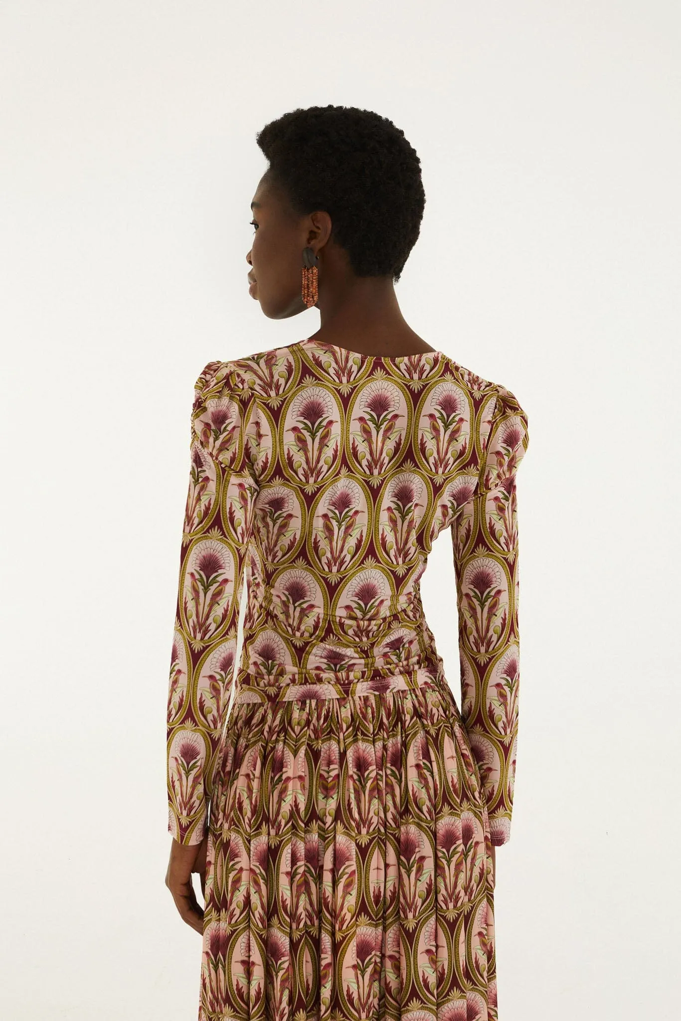 Garden Medal Long Sleeve Jersey Blouse sold by FARM Rio product image thumbnail 3