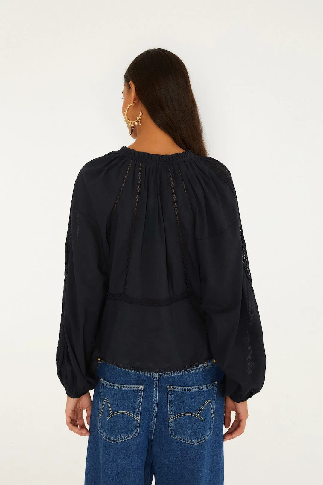 Boho Lace Long Sleeve Blouse sold by FARM Rio product image thumbnail 3