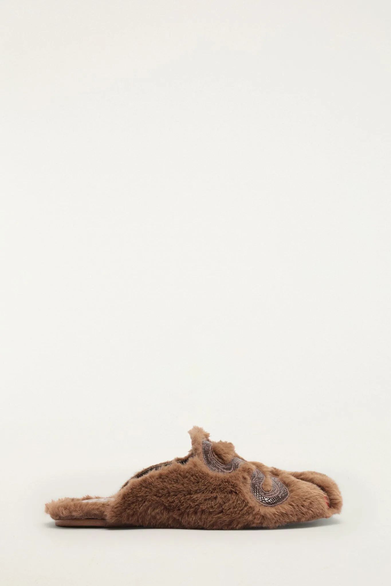 Shearling Snake Mule sold by FARM Rio
