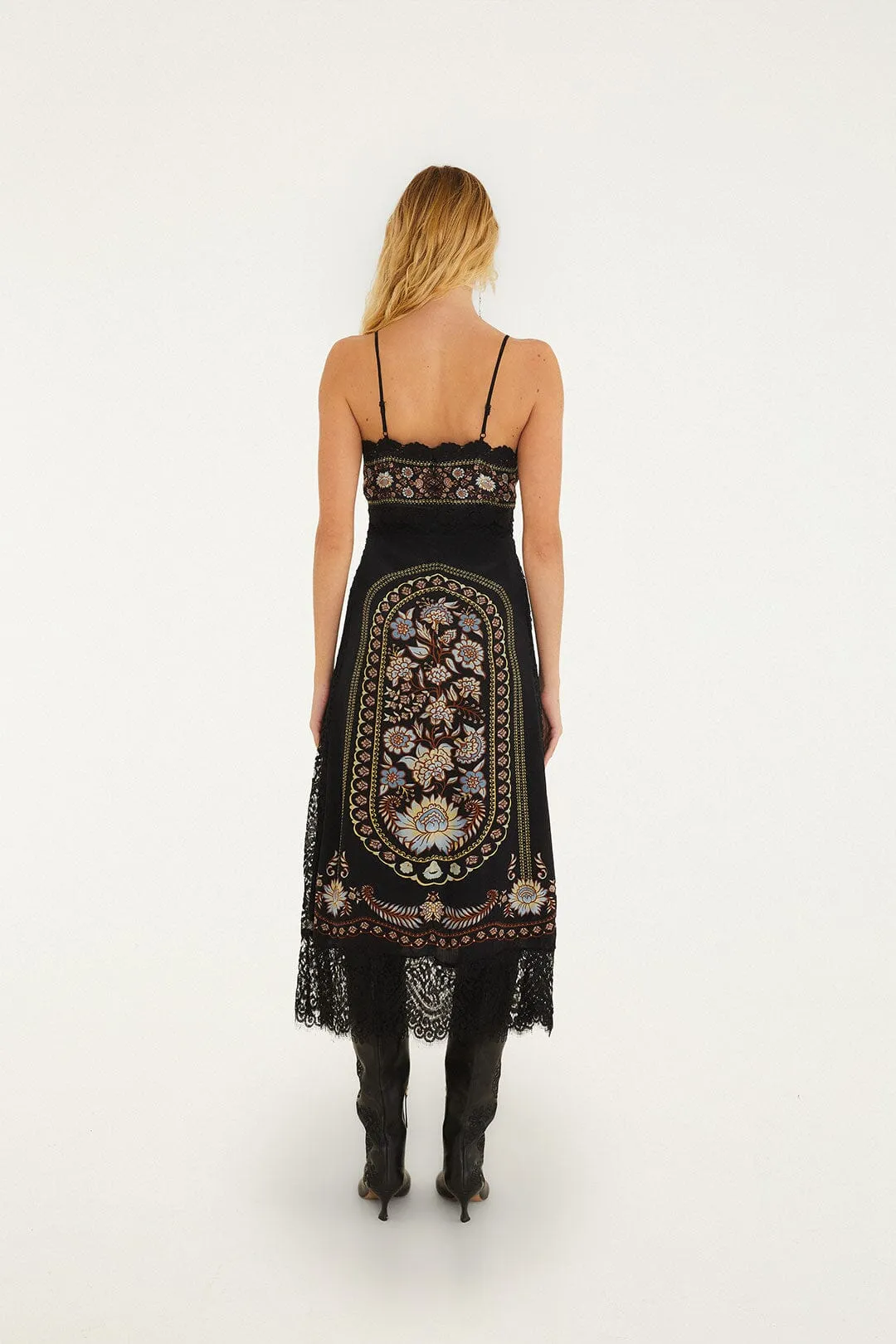 Daniela Lace Sleeveless Midi Dress sold by FARM Rio product image thumbnail 3