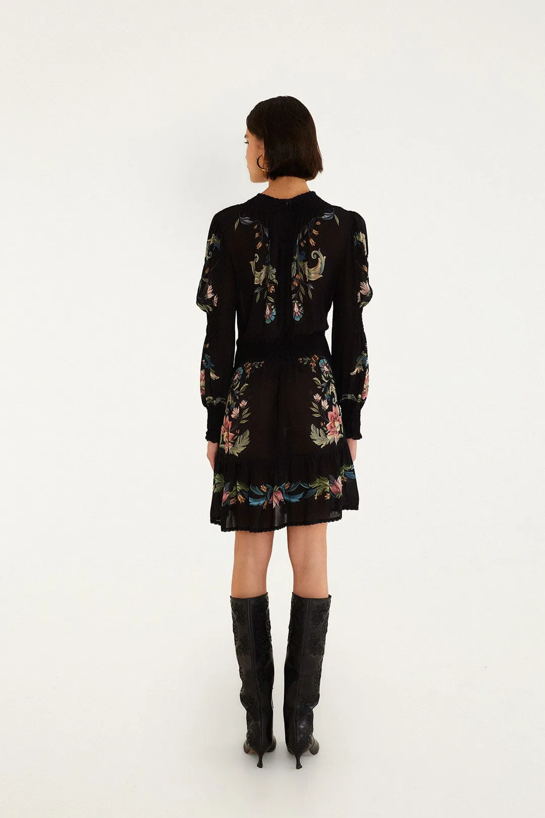 Natalia Lace Long Sleeve Mini Dress sold by FARM Rio product image thumbnail 4