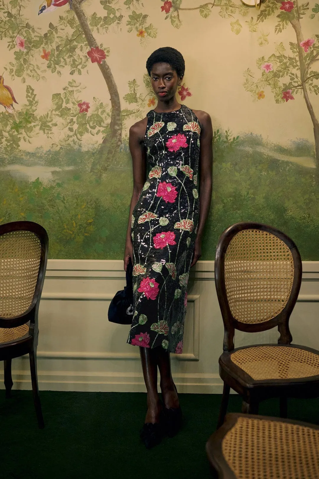 Flower Sequins Sleeveless Midi Dress sold by FARM Rio