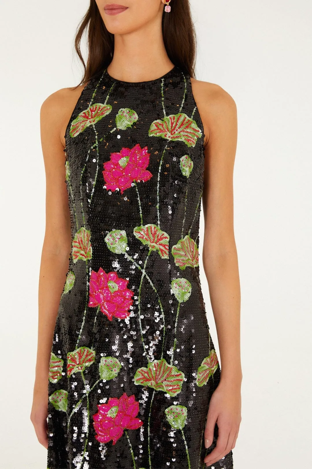 Flower Sequins Sleeveless Midi Dress sold by FARM Rio product image thumbnail 5