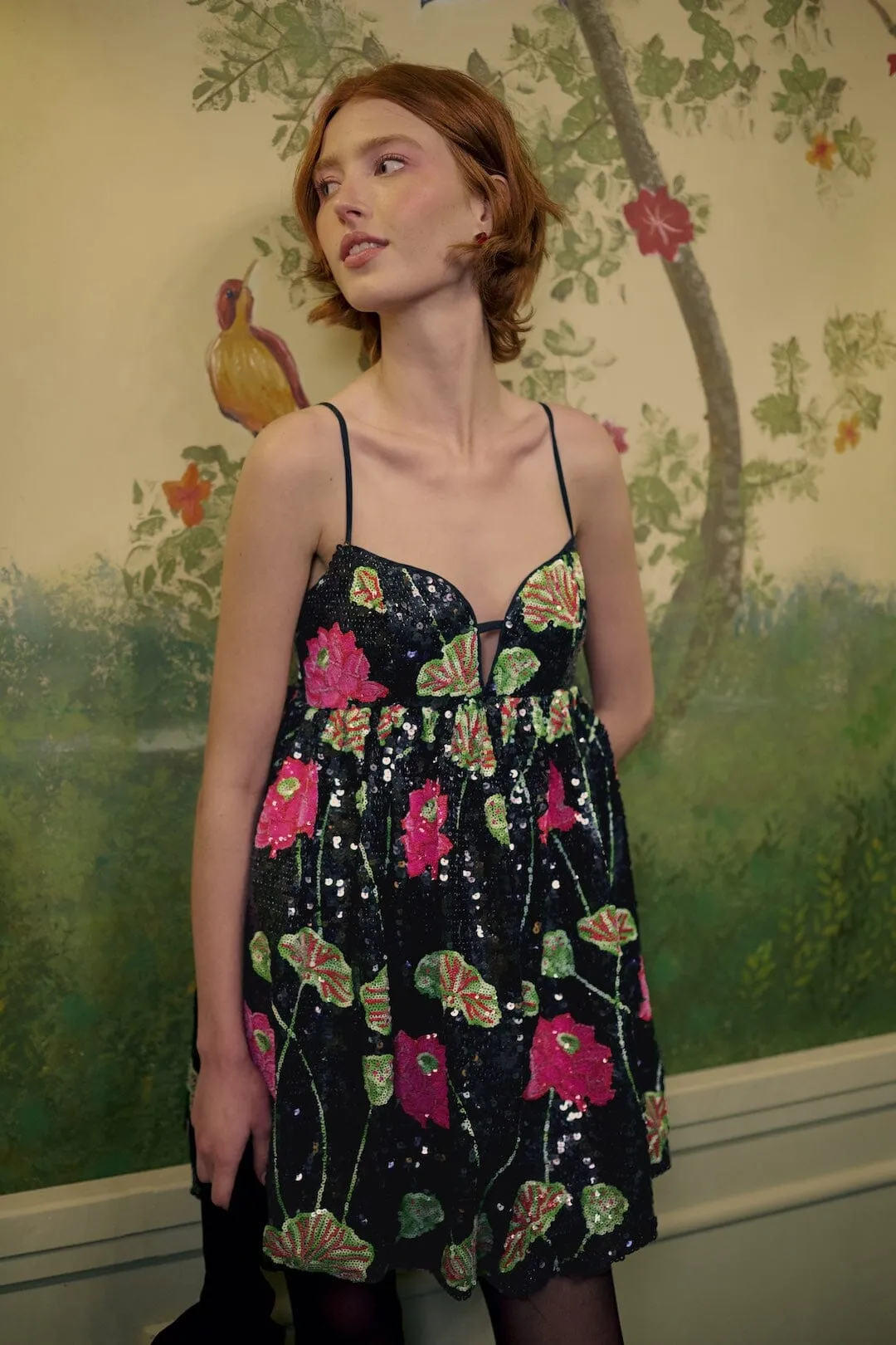 Flower Sequins Sleeveless Mini Dress sold by FARM Rio product image thumbnail 2
