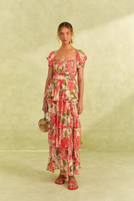 Pink Blooming Floral Maxi Dress sold by FARM Rio