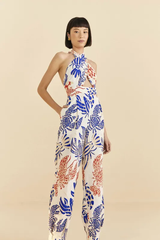 Off-White Mixed Lobsters Jumpsuit sold by FARM Rio