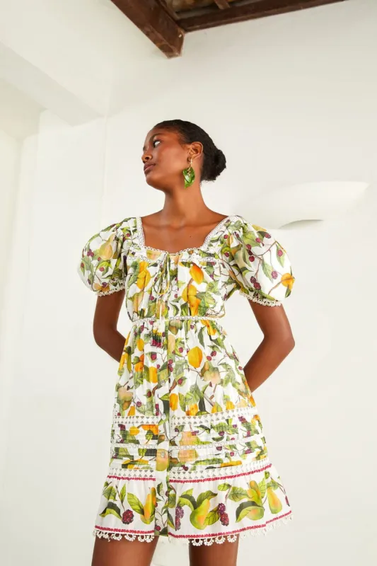 Off-white Fruit Orchard Mini Dress sold by FARM Rio