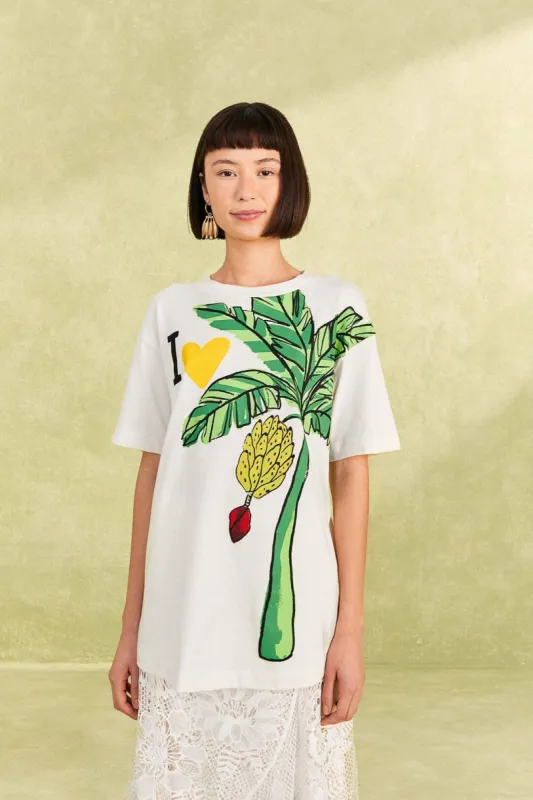 I Heart Bananas Organic Cotton T-Shirt made by FARM Rio