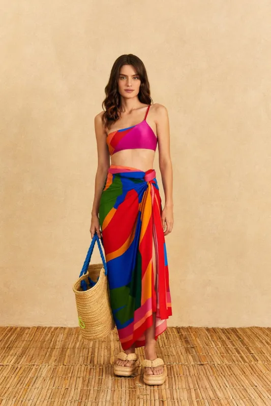 Colorful Leaves Sarong sold by FARM Rio
