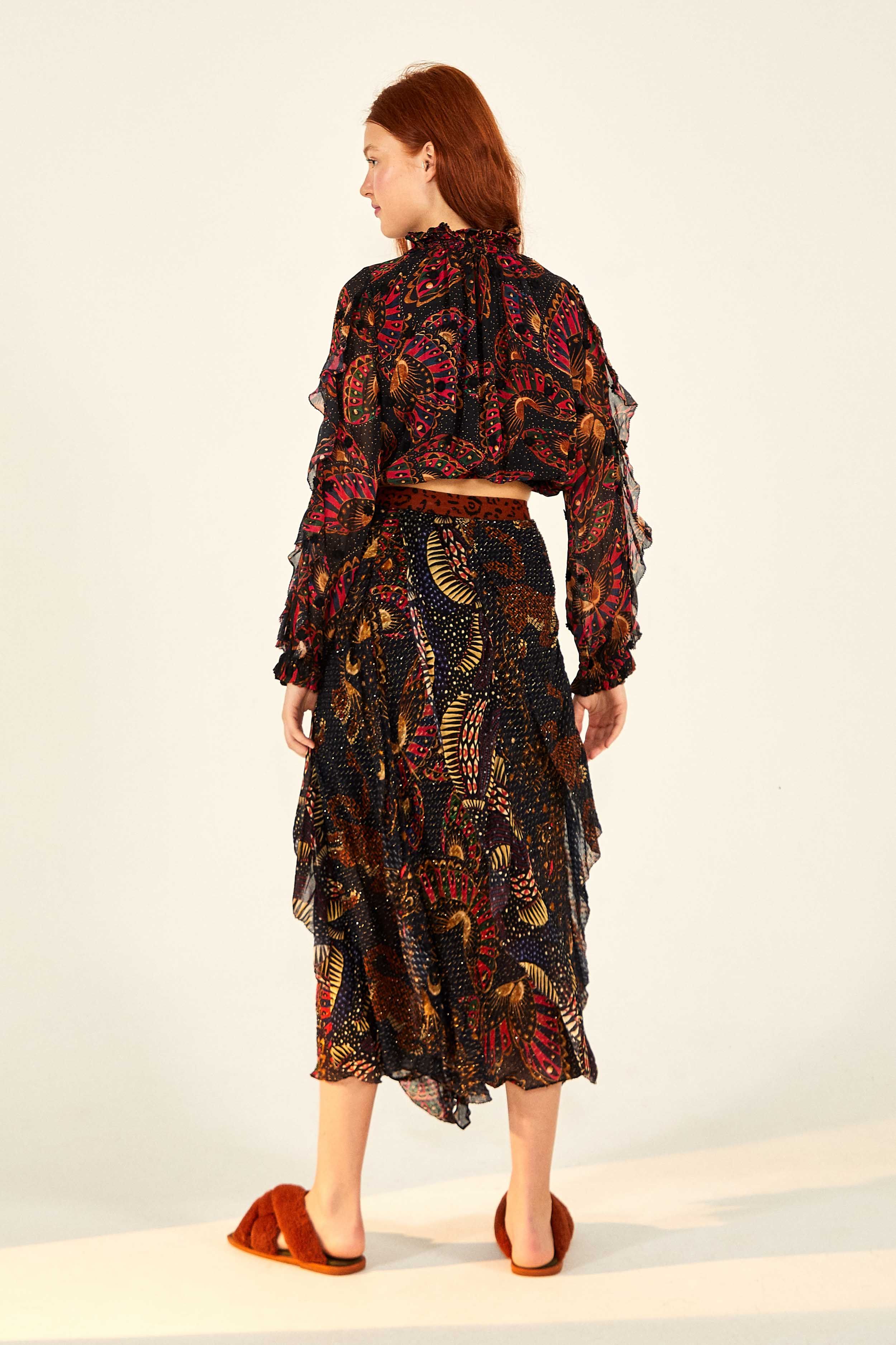 BUTTERFLY SKY BLOUSE sold by FARM Rio product image thumbnail 2