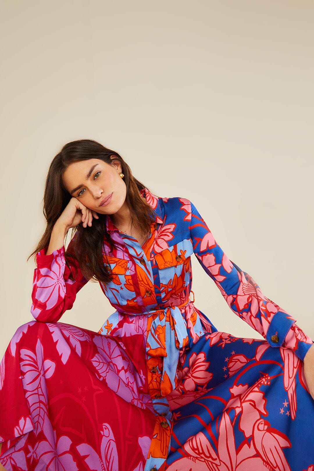 Mixed Living Nature Shirtdress sold by FARM Rio