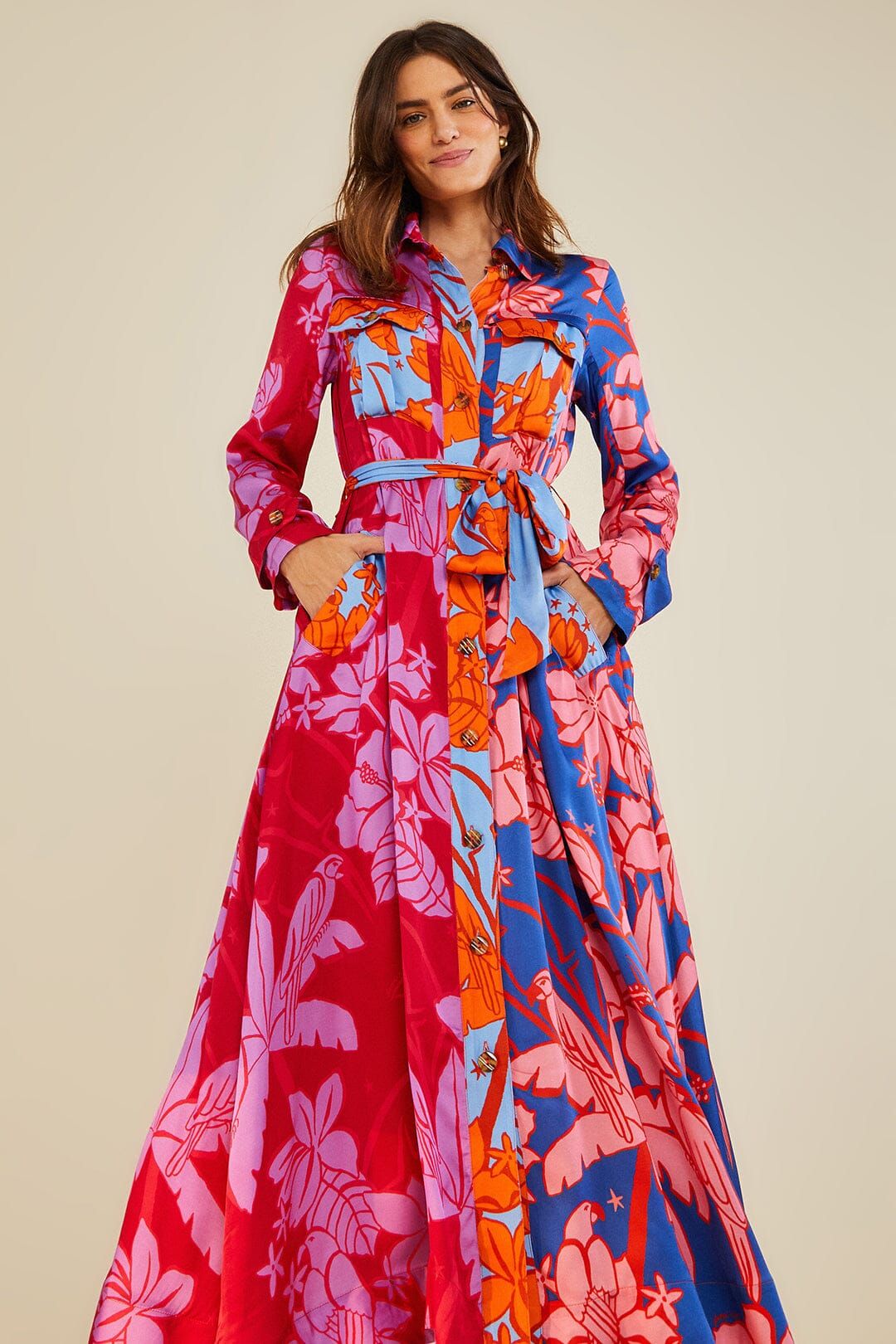 Mixed Living Nature Shirtdress sold by FARM Rio product image thumbnail 3