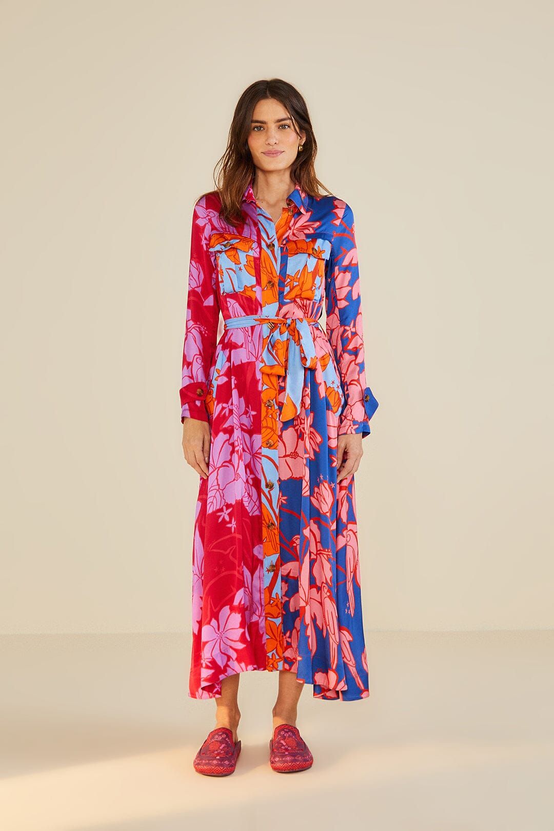 Mixed Living Nature Shirtdress sold by FARM Rio product image thumbnail 4