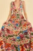 Off-White Tropical Yard Sleeveless Midi Dress sold by FARM Rio