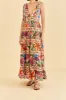 Off-White Tropical Yard Sleeveless Midi Dress sold by FARM Rio