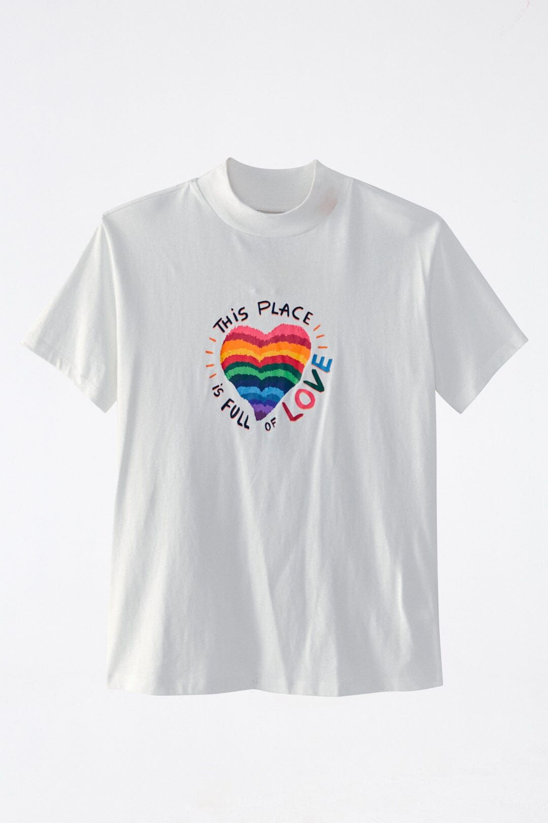 Off White Full Of Love Organic Cotton T Shirt sold by FARM Rio product image thumbnail 5