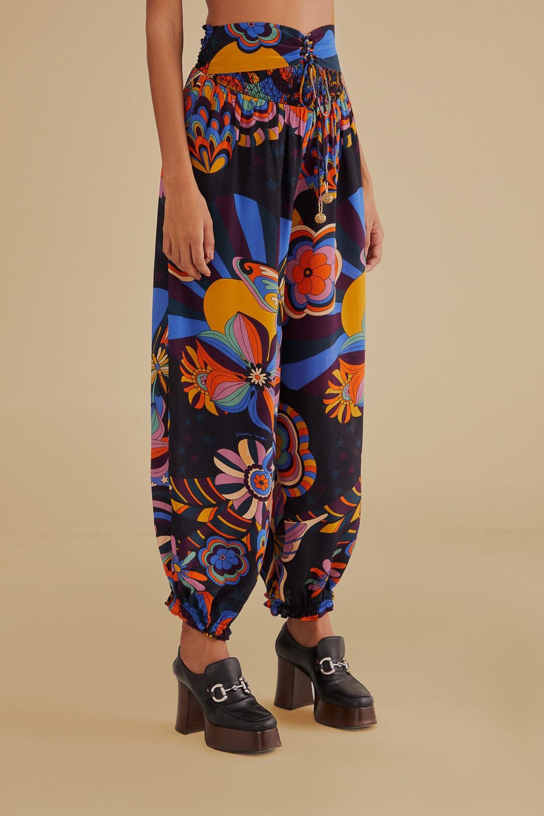 Black 70s Vibe Pants sold by FARM Rio product image thumbnail 2