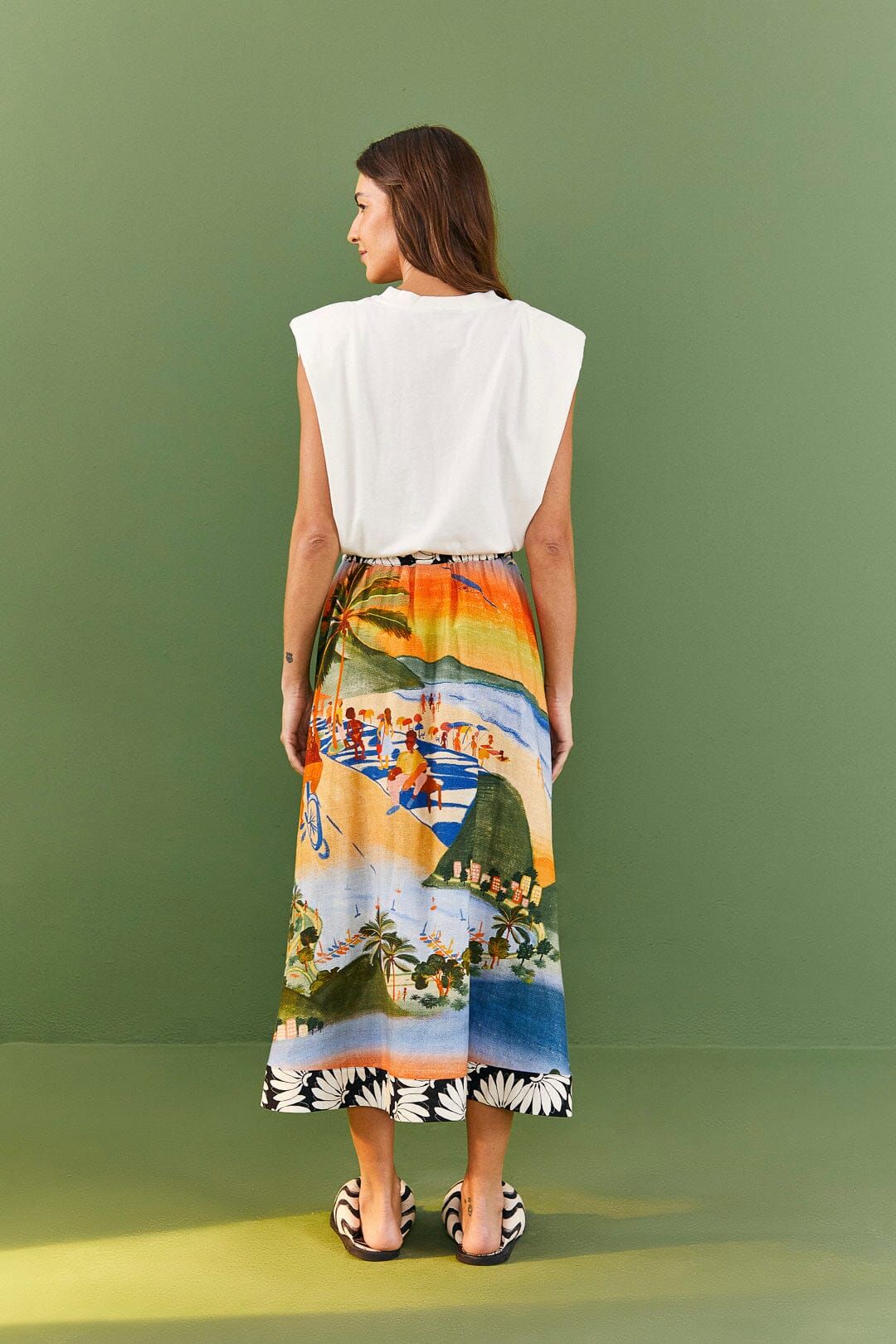 Carioca Midi Skirt sold by FARM Rio product image thumbnail 4