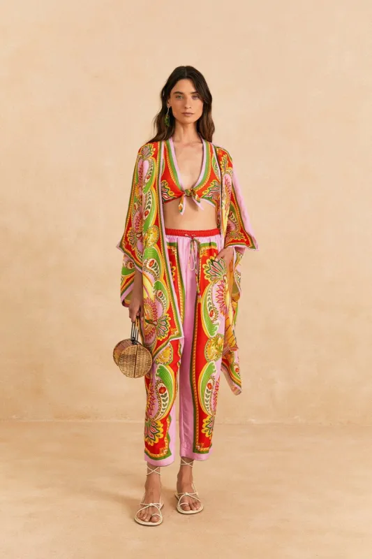 Beach Toucans Scarf Lenzing™ Ecovero™ Viscose Pants sold by FARM Rio