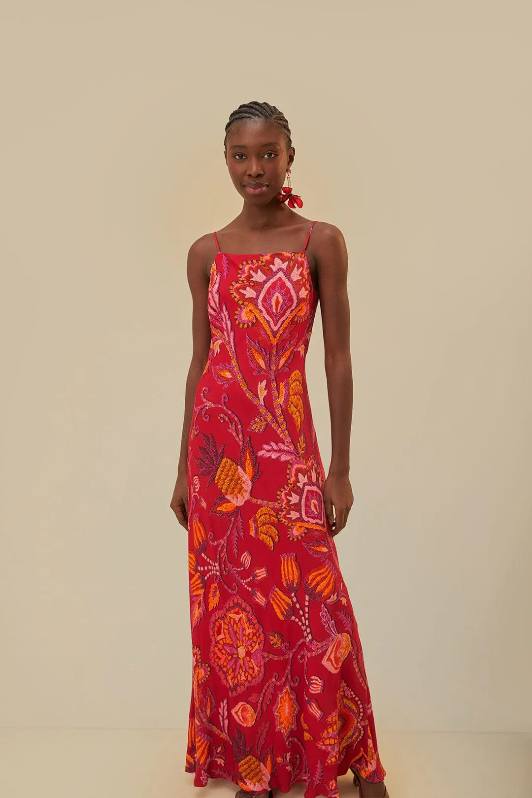 Pink Sunset Tapestry Maxi Dress sold by FARM Rio product image thumbnail 2