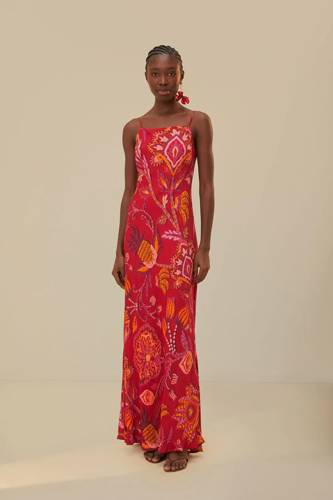 Pink Sunset Tapestry Maxi Dress sold by FARM Rio