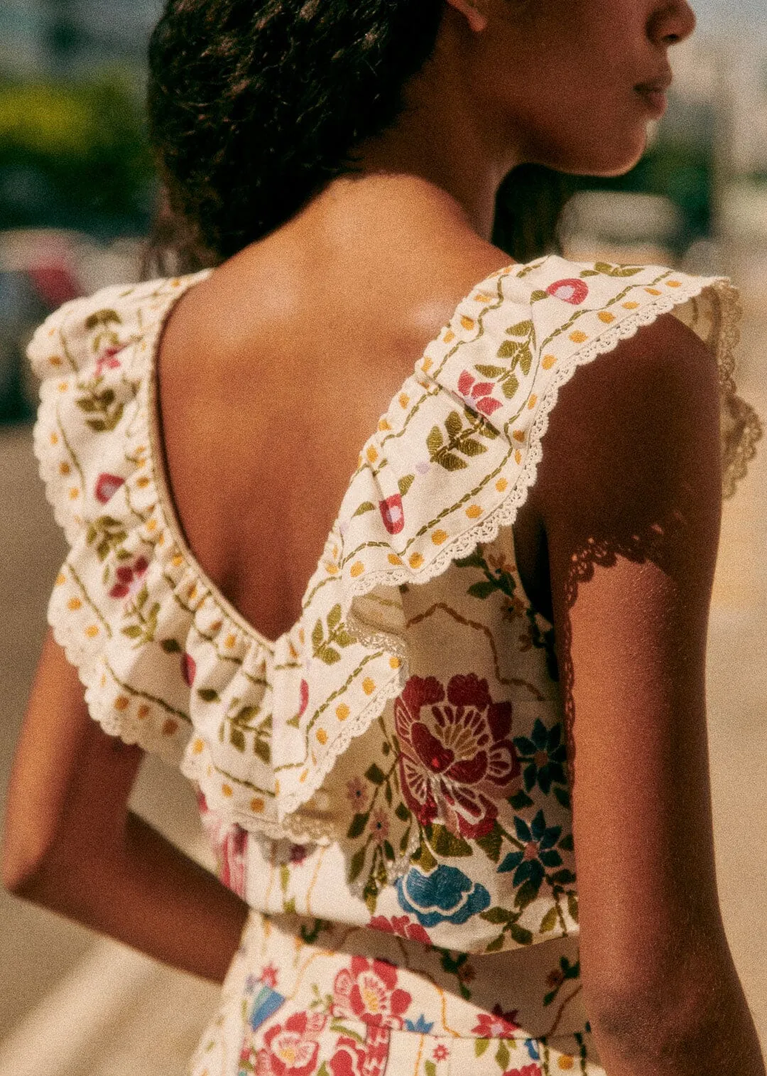 Romantic Garden Gold Blouse sold by FARM Rio product image thumbnail 3