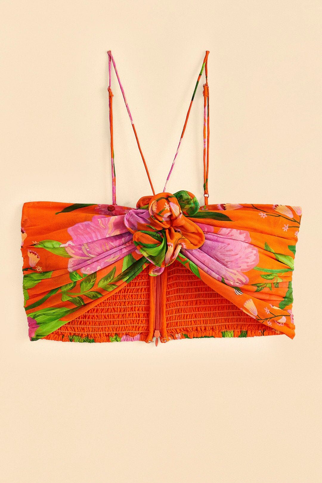 Orange Romantic Garden Crop Top sold by FARM Rio product image thumbnail 5