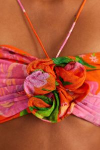 Orange Romantic Garden Crop Top sold by FARM Rio