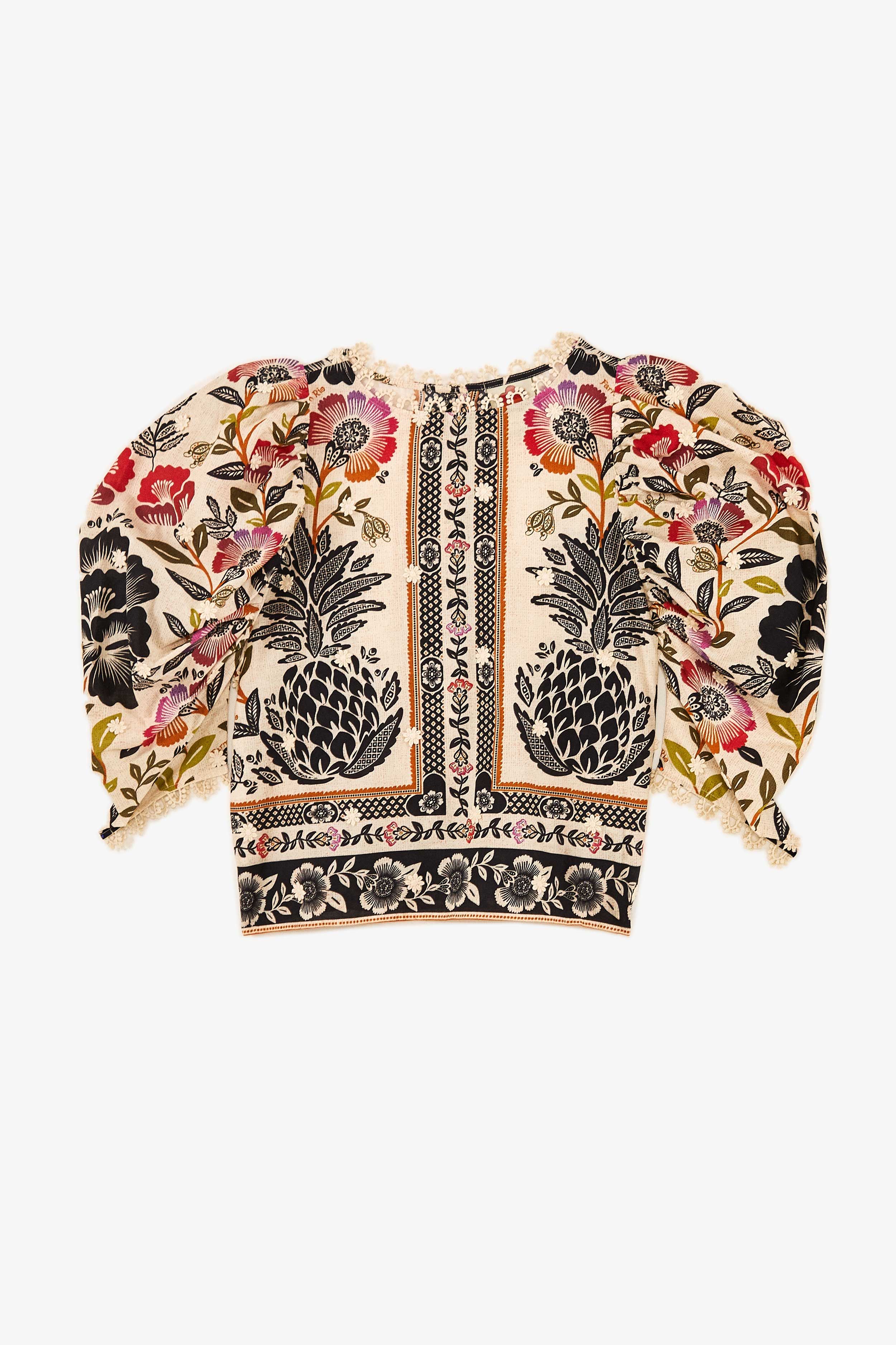 Romantic Garden Blouse sold by FARM Rio product image thumbnail 5