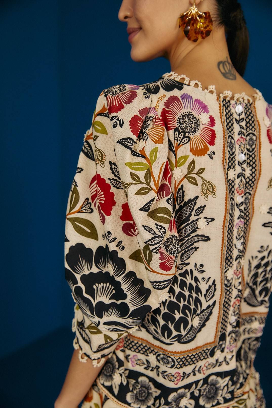 Romantic Garden Blouse sold by FARM Rio product image thumbnail 3
