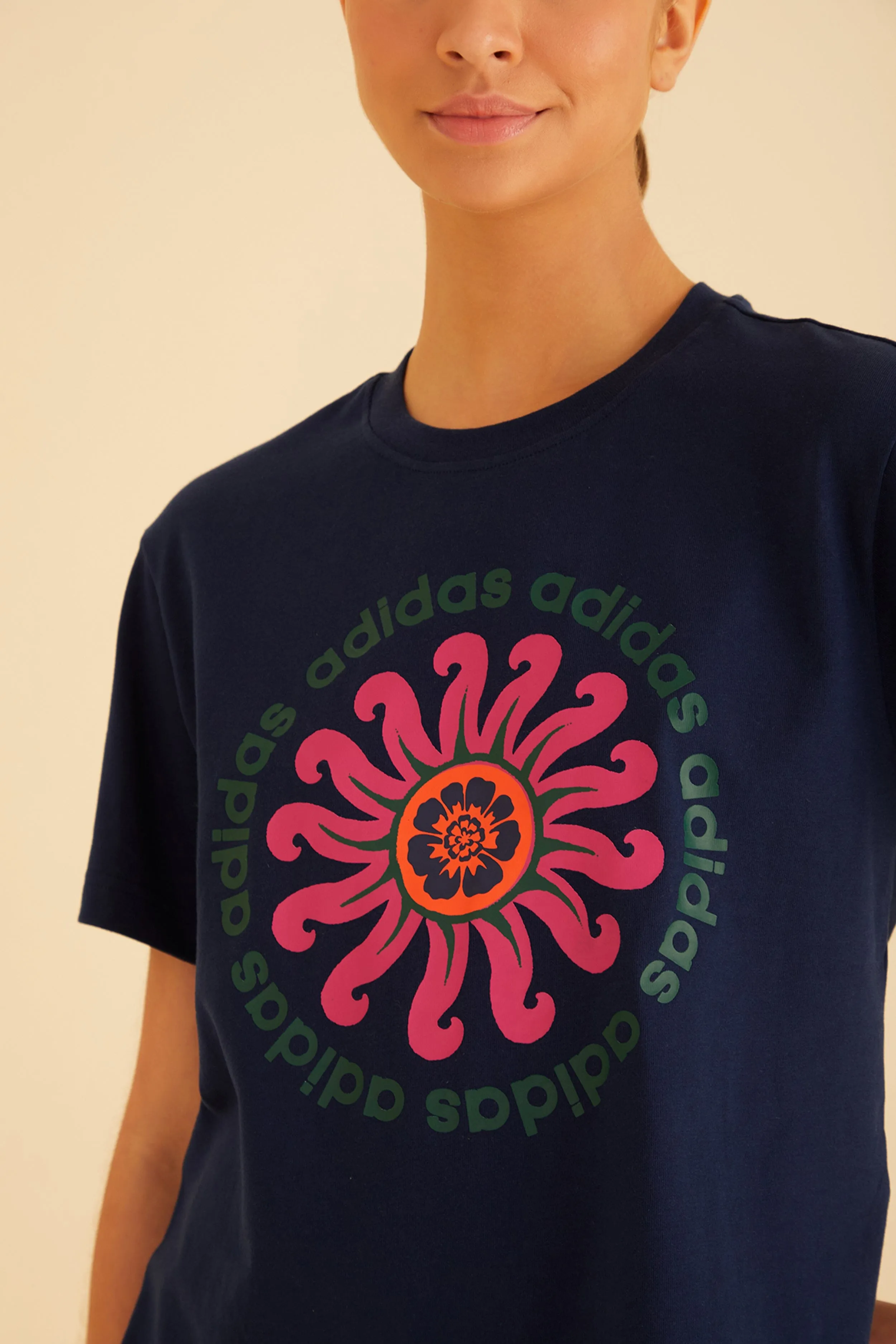 Blue Adidas FARM GFX Tee sold by FARM Rio product image thumbnail 3