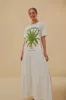 White Natureza Organic Cotton Maxi Dress sold by FARM Rio