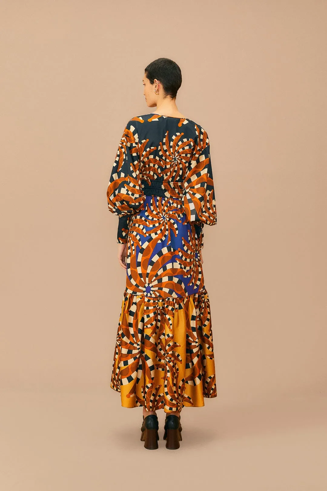 Mixed Bananada Long Sleeve Maxi Dress sold by FARM Rio product image thumbnail 2