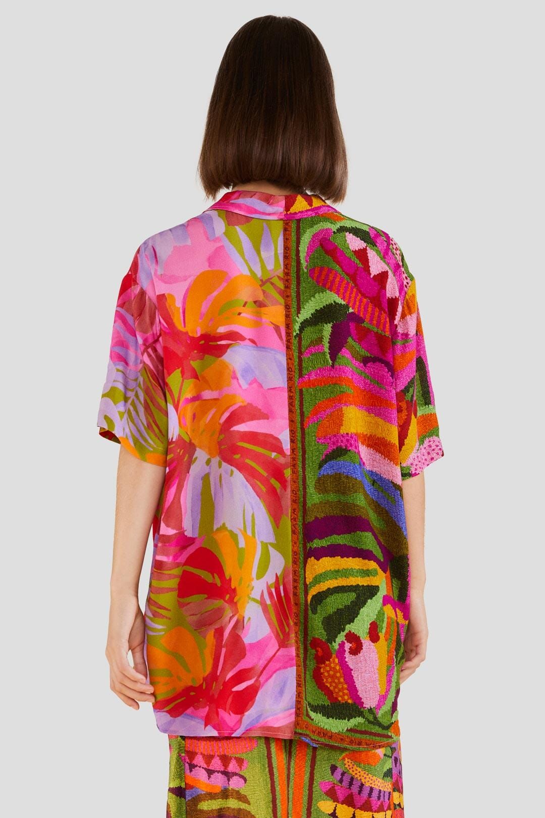 Mixed Pink Prints Unisex Shirt sold by FARM Rio product image thumbnail 3