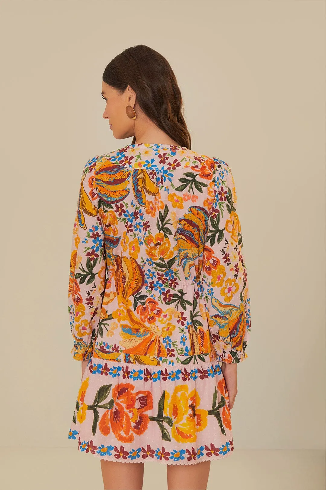 Pink Spring Bananas Mini Dress sold by FARM Rio product image thumbnail 3