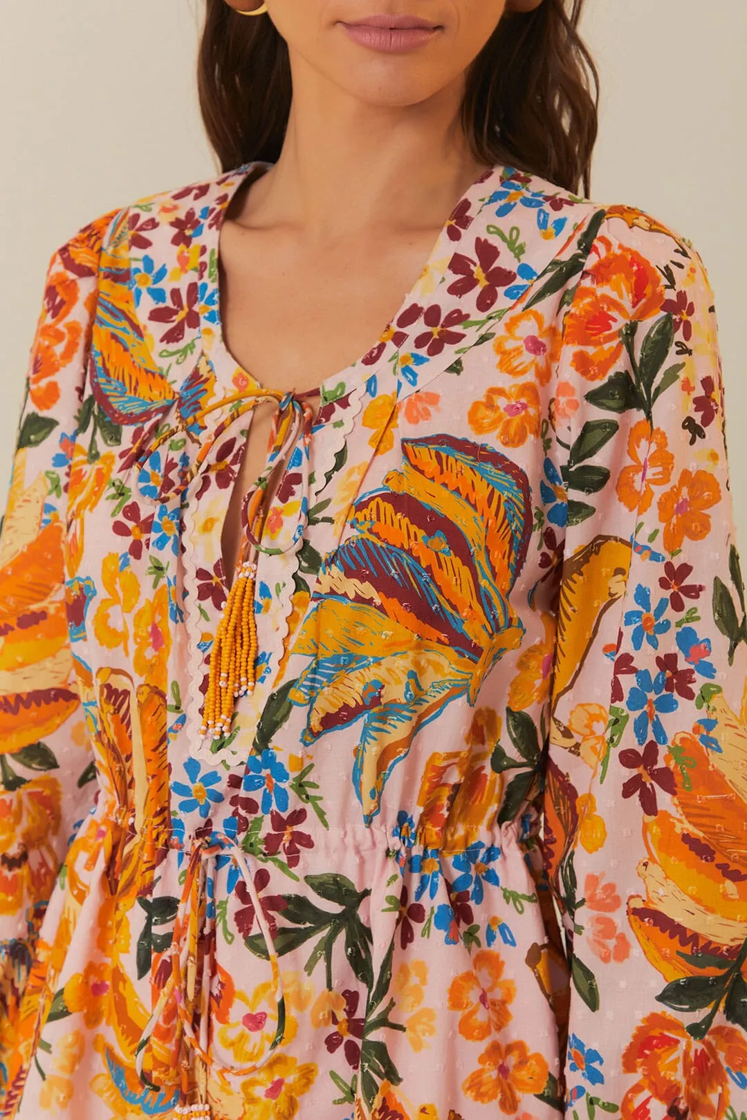 Pink Spring Bananas Mini Dress sold by FARM Rio product image thumbnail 4