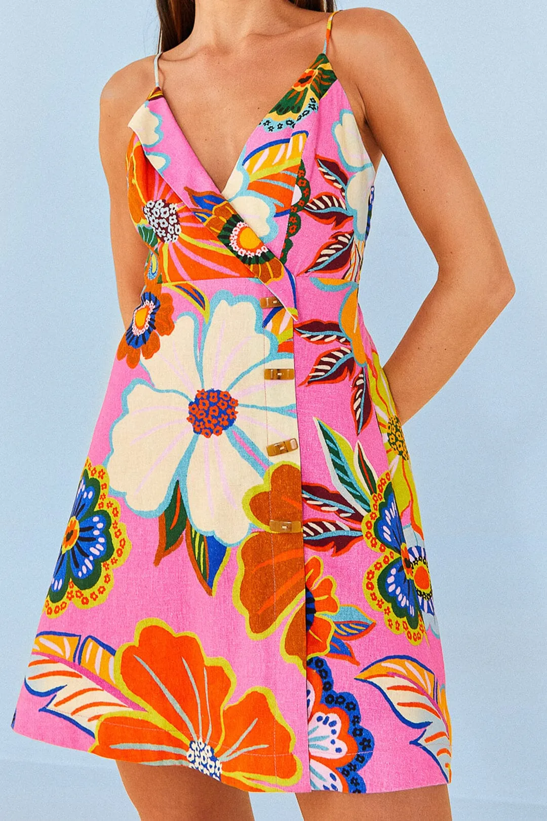 Pink Full Garden Mini Dress sold by FARM Rio product image thumbnail 2