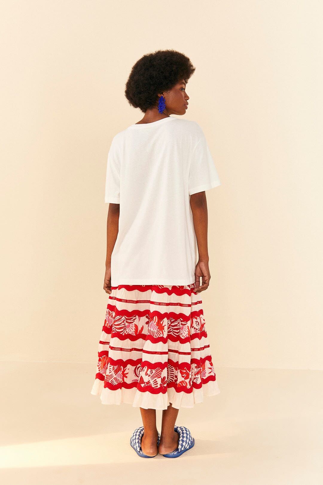 White Come To Brazil Organic Cotton T-Shirt sold by FARM Rio product image thumbnail 3