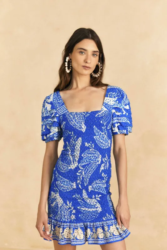 Blue Lace Banana Mini Dress sold by FARM Rio
