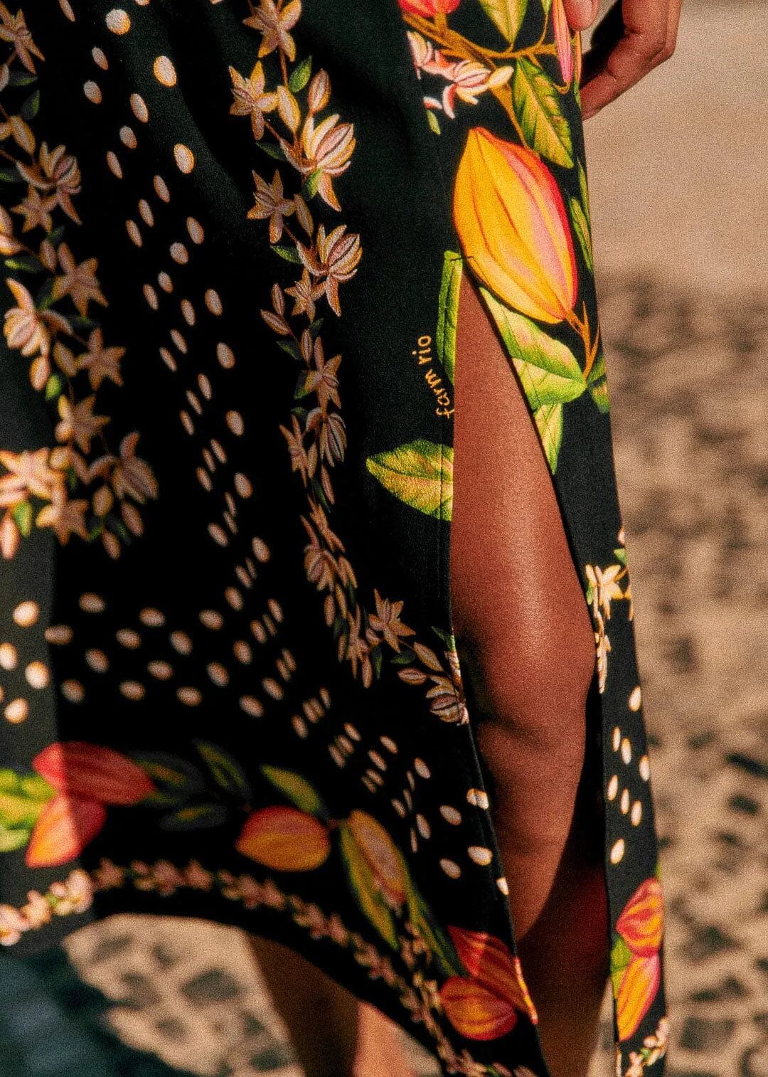 Cocoa Paradise Black Tabata Skirt sold by FARM Rio product image thumbnail 4