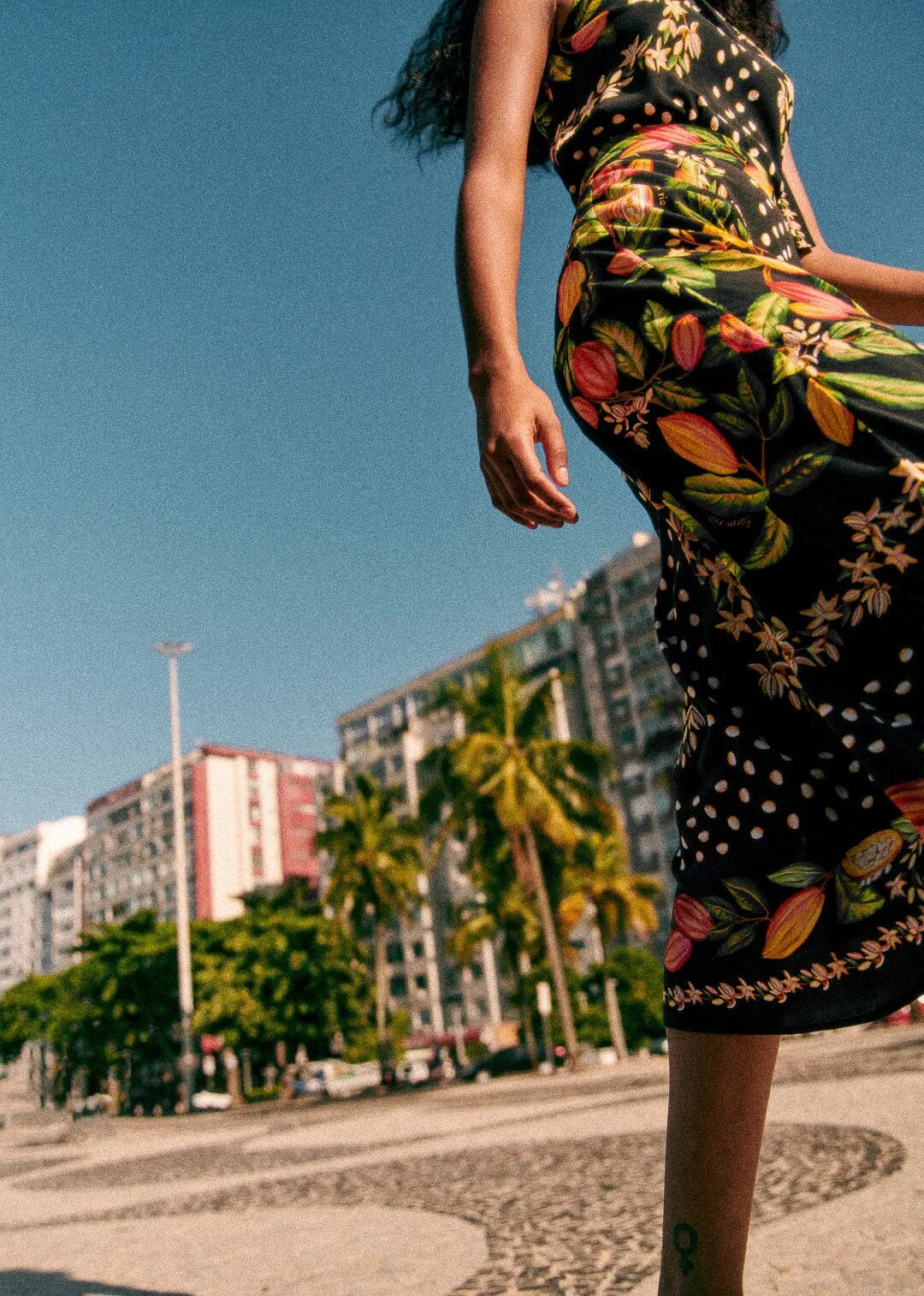 Cocoa Paradise Black Tabata Skirt sold by FARM Rio product image thumbnail 5