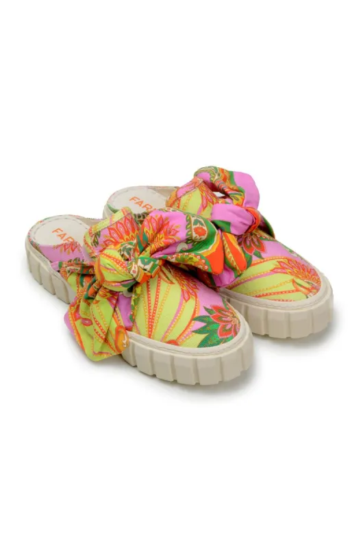 Beach Toucans Mule Sneaker With Bow sold by FARM Rio