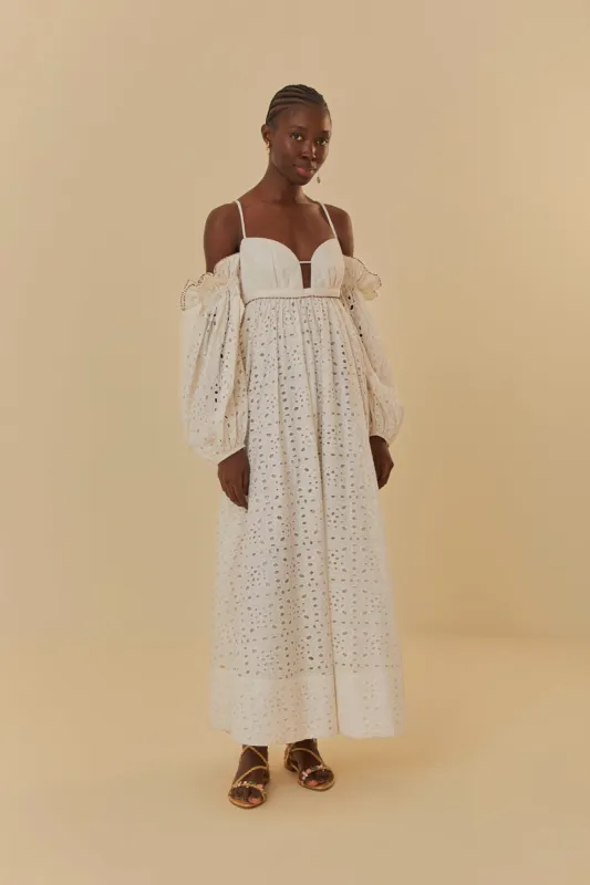Off-White 3D Flower Maxi Dress sold by FARM Rio