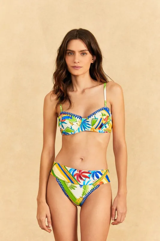 Bahia Mixed Scarves Bikini Bottom sold by FARM Rio